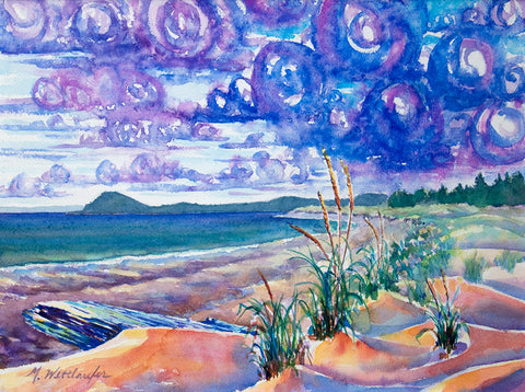 Beach Rain Painting