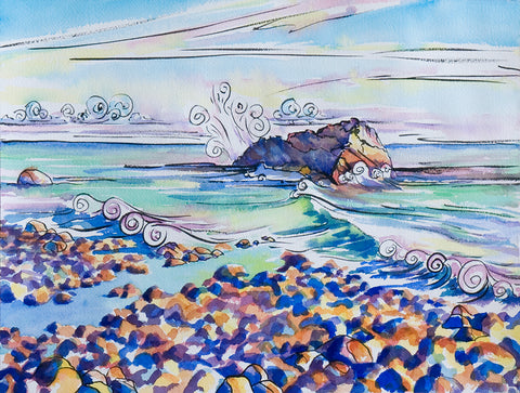 Rocks And Waves